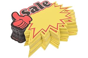 Bluecell 50-Piece Blank Retail Sign System for Sales Promotions