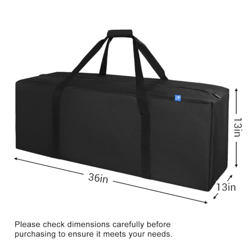 Image of COOLBEBE 36-Inch Large Travel Duffle Bag, 100L Heavy Duty Luggage for Sports Equipment, Camping & Moving, Water Resistant, Black