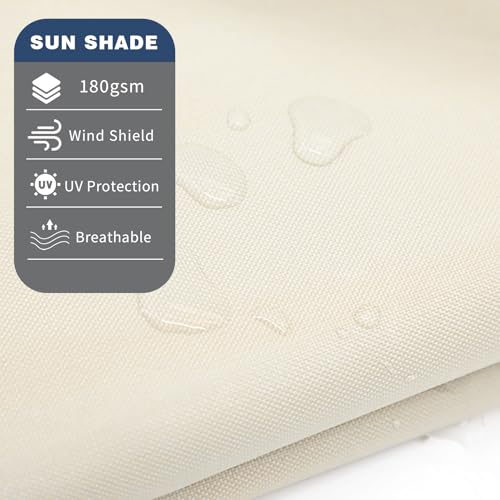 Voile d'ombrage rectangulaire imperméable protection UV 98 % extérieur balcon 3x6m
