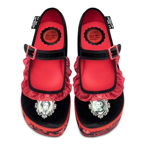 Image of Hot Chocolate Design Whimsical Women's Platform Mary Jane Shoes