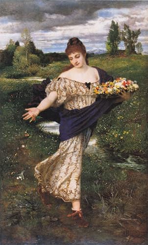 Impression d'affiches Flora d'Arnold Böcklin sur toile pour décoration murale de 60x90cm
