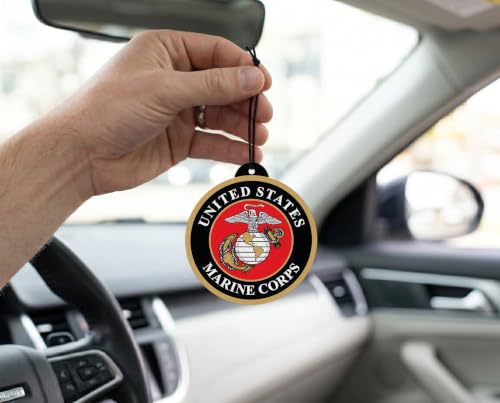 Image of Elektroplate US Marine Corps Crest Car Air Freshener 6-Pack