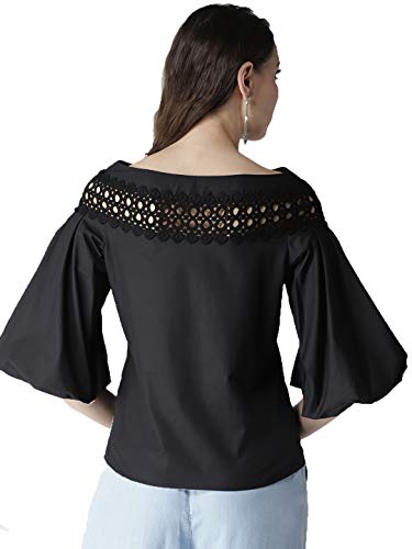 Image of Style Quotient Women Black Solid Top