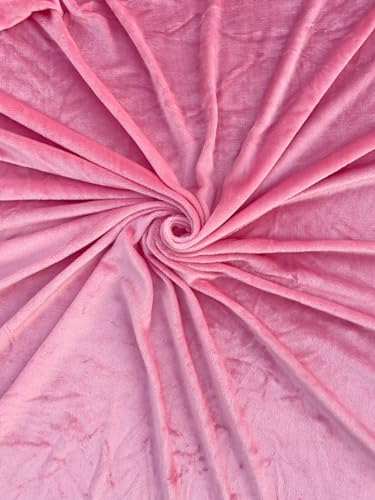 Image of Sands Luxurious Bedsheets for Winter, King Size Fitted Warm Double Bedsheet, 72 x 78 x 10 inches, with 2 Pillow Covers (Pink)