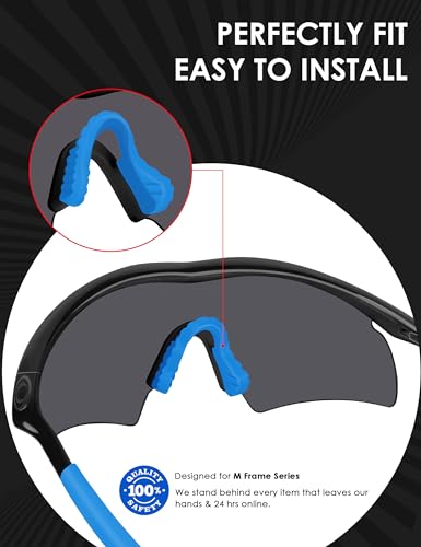 BLAZERBUCK Replacement Nose Pads Nose Pieces for Oakley M Frame Series Sunglasses - Light Blue3