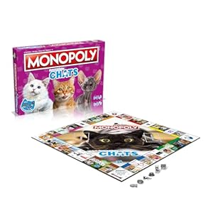 Jeu de Plateau Monopoly Chats en Français - Édition Spéciale pour Amateurs de Félins