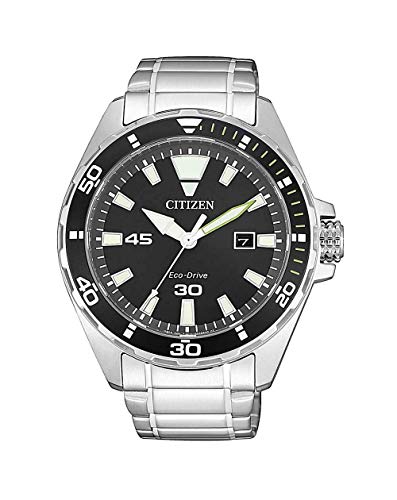 Preisvergleich Produktbild CITIZEN Herren Analog Eco-Drive Uhr mit Edelstahl Armband BM7451-89E