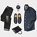 alcubieree Mens Leather Casual Shoes Comfortable Fashion Sneakers Loafers Lightweight Dress Walking Driving Shoes for Men（Size 7.5-13） Blue