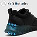 GUCTQY Non Slip Work Shoes for Mens Kitchen Chef Shoes Waterproof Leather Restaurant Food Service Nursing Shoes Lightweight Fashion Walking Casual Black Size 11