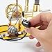 Heligotech Hot Air Stirling Engine Motor Education Model Toy Electricity Power Generator LED Lights Kit Class Teaching Stirling Engine Kit for Adults Desktop Educational Physics Experiment Kit