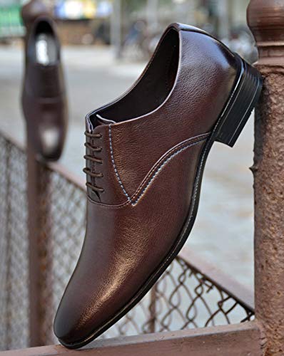 Image of AADI Men's Synthetic Leather Derby Party Formal Shoes