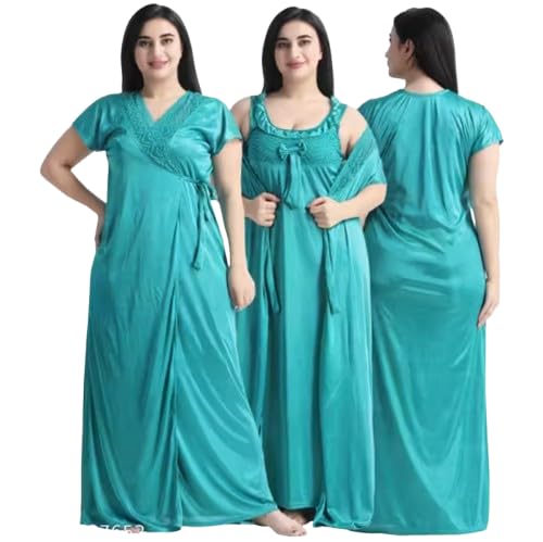 Honeymoon 2 piece Stylish Nighty for Women and Girls-picture-37