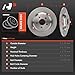 A-Premium 11.89 inch (302 mm) Rear Solid Disc Brake Rotors Compatible with Select Ford, Lincoln Models - Escape 2020-2022, Focus 2016-2018, Bronco Sport 2021-2023, Corsair 2020-2023, 2-PC Set