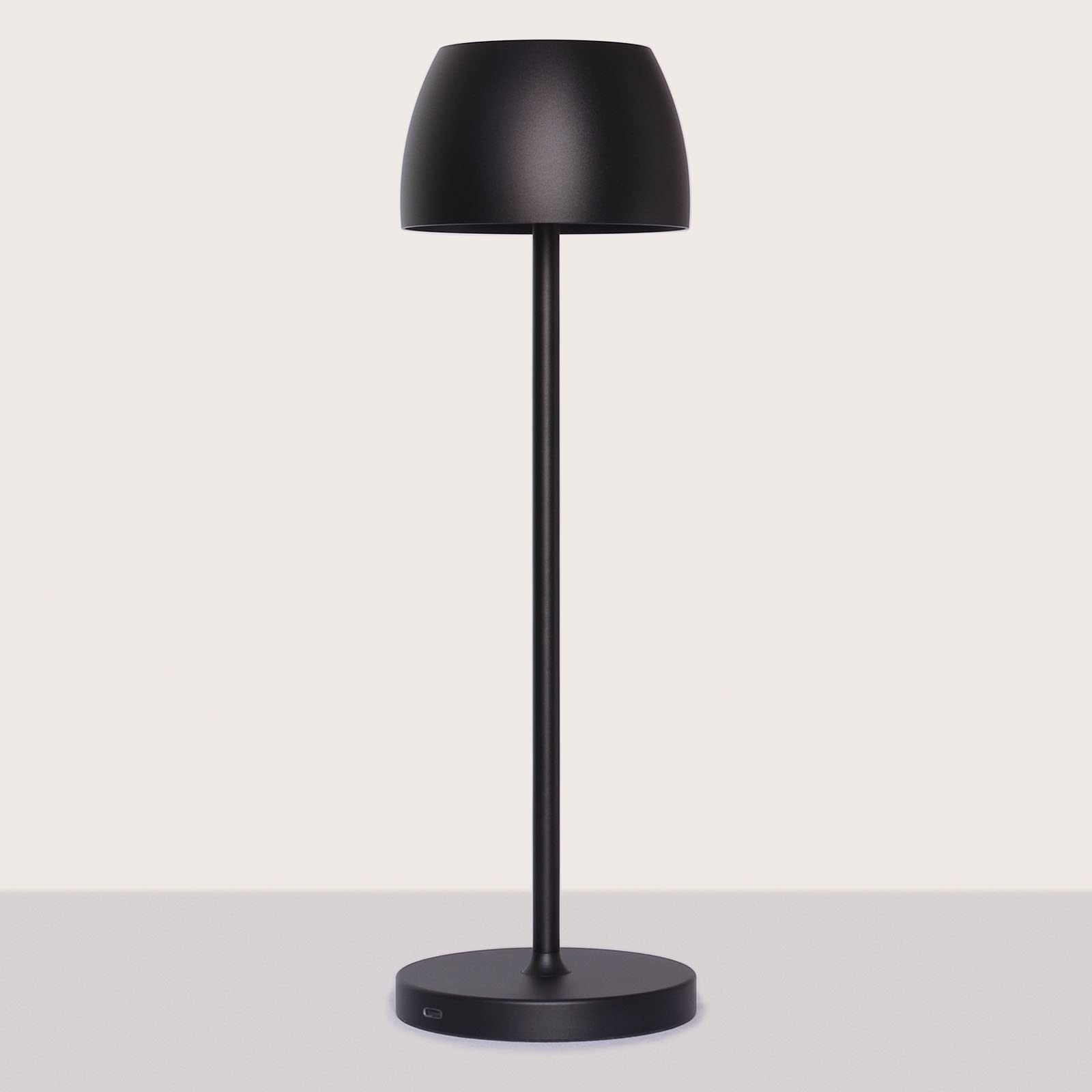 AXBYHBTG Rechargeable Cordless Table Lamp, Battery Table Light, Outdoor Waterproof Portable Metal Aluminum USB-C, Touch Dimmable, for Outside/Dining Room/Restaurant/Home/Patio (Black)