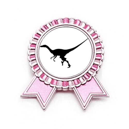 Broche dinosaure miniature rose en métal de qualité supérieure, modèle Winner M