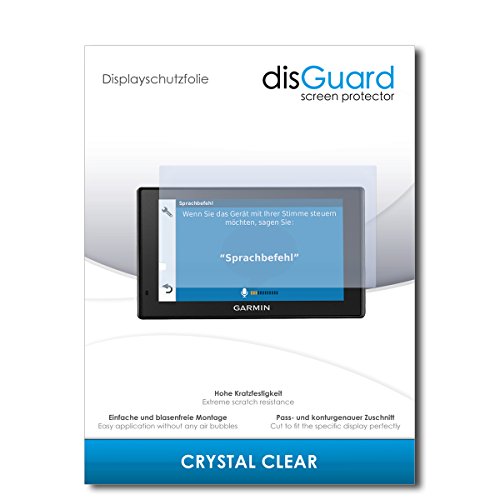 disGuard Displayschutzfolie für Garmin DriveSmart 50 LMT-D [4 Stück] Crystal Clear, Kristall-klar, Unsichtbar, Extrem Kratzfest - Displayschutz, Schutzfolie, Glasfolie, Panzerfolie