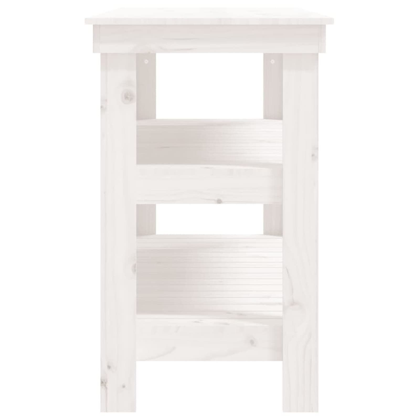Banco de Trabajo, Mesa De Trabajo Taller, Caballete Mesa, Banco Herramientas, Bancada De Trabalho, Caballete para Mesa, de Madera Maciza de Pino Blanco 110,5x50x80 cm