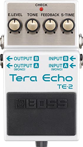 BOSS TE-2 Tera Echo Pedal mit Multi-Dimensional Processing (MDP)