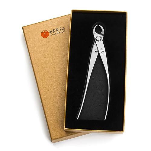 TianBonsai Bonsai Knob Cutter Round Edge Professional Grade Alloy Steel Bonsai Tools Equip with Tool Bag (MT-KC-180)