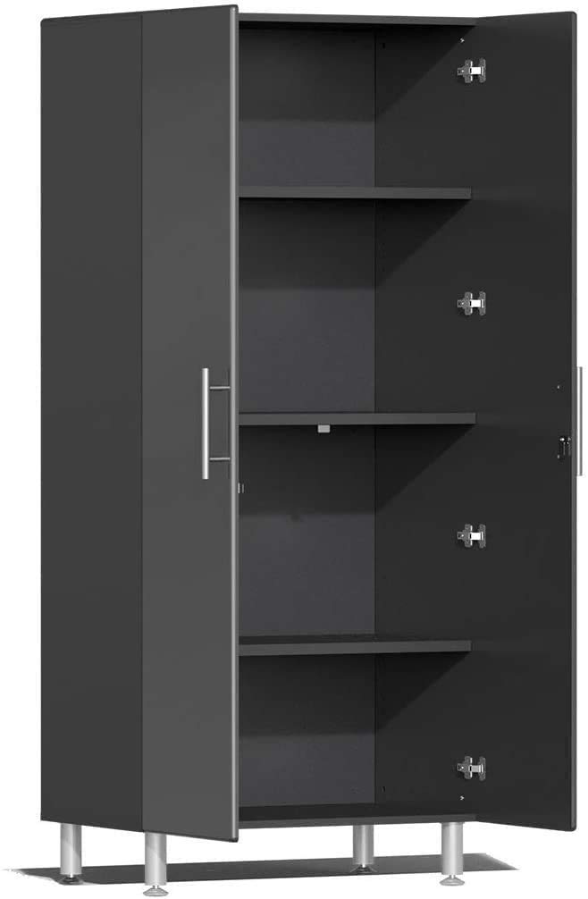 Ulti-MATE UG25092G 9-Piece Cabinet Kit with Bamboo Worktop in Graphite Grey Metallic