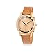 BOBO BIRD Women's Bamboo Wooden Watch with Brown Cowhide Leather Strap Analog Quartz Casual Watches