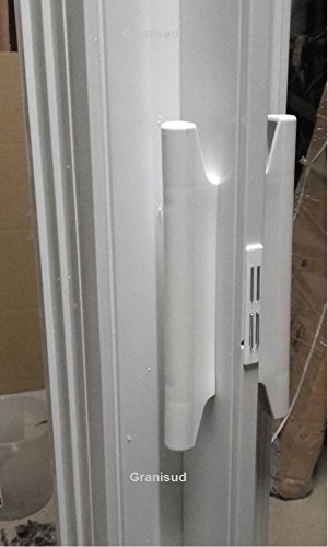 Porta a soffietto scorrevole PVC (plastica) con maniglia, altezza 204 cm, larghezza 82 cm, altezza 204 x 82 cm, doppia parete