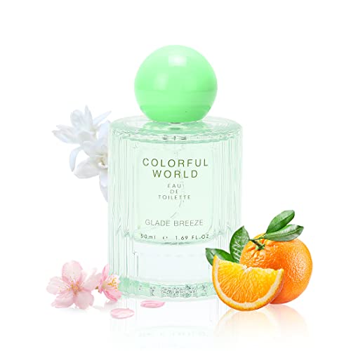 Image of MINISO Perfume for Women, EDT Luxury Perfume with Long Lasting Fragrance for Everyday Wear, Floral and Fruity Fresh Scent,Colorful World Serie (Glade Breeze),50ML