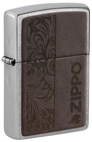 Encendedor de bolsillo Zippo diseño cromo miniatura 1