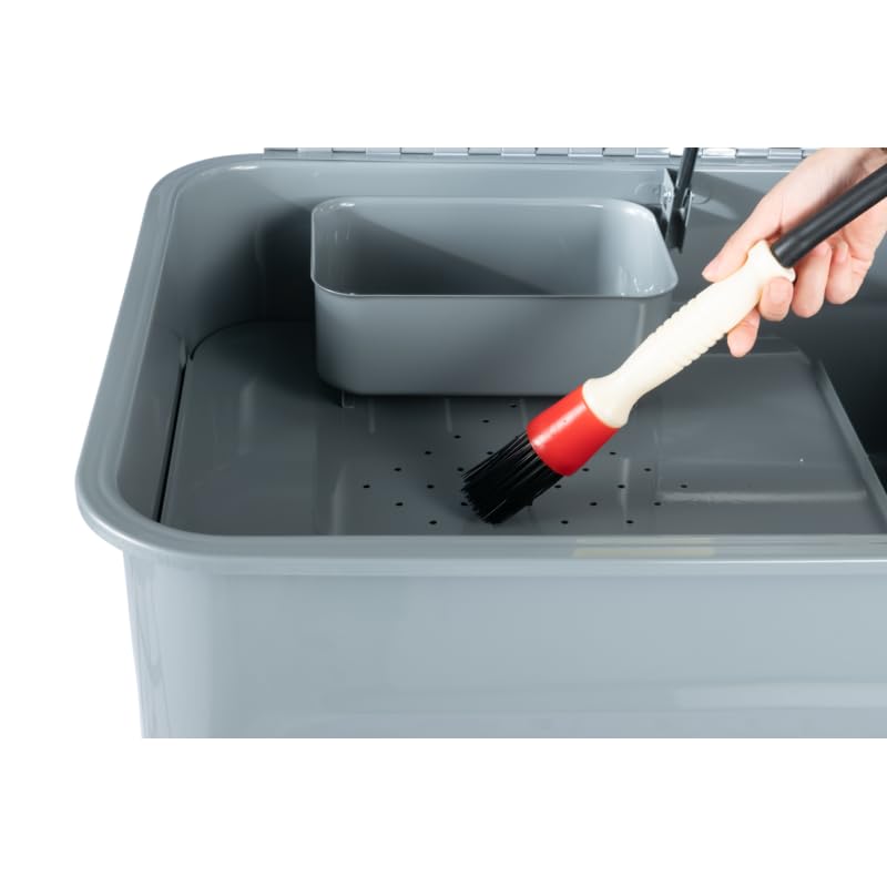 BPAC Fontaine de Lavage - Fontaine de Dégraissage Atelier - Fontaine de Nettoyage avec Brosse de Nettoyage - Capacité 75 Litres