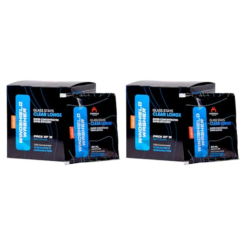 Image of JOPASU Windshield Washer Fluid Pouch for Car 25 ml x 20 = 500 ml | Super Concentrated Formula | 10 ml Makes 1L Strong Washer Fluid | Crystal Clear, Spot-Free, Streak-Free Shine