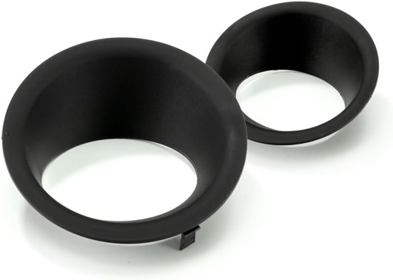 For Nissan Frontier 2005-2019 Fog Light Bezel Driver and Passenger Side | Pair | For Steel Bumper | Plastic | Replacement For NI1038117, NI1039117 | 615343972916, 615343972589