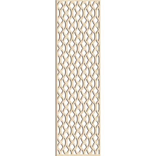 Image of Resort Decorative Pierced Fretwork Wood Wall Panels, 25 3 /8 inchW x 64 3 /8 inchH x 1 /4 inchT, Birch