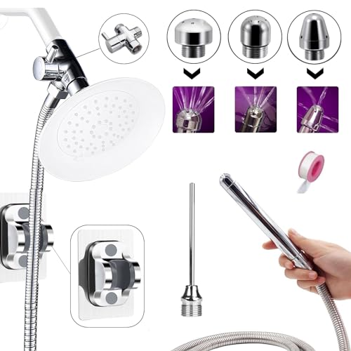 Image of Shower Enema System with 59 Inches Hose, Diverter, Water Control Valve for Men and Women Portable Cleaning, Enema Nozzle Kit Cleaner Attachment