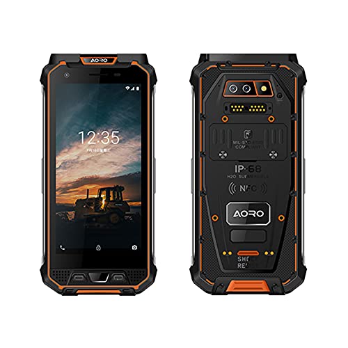 Aoro M5 Smartphone DMR Industrial Rugged IP68 Waterproof Smartphone (Orange, 4GB + 64GB)