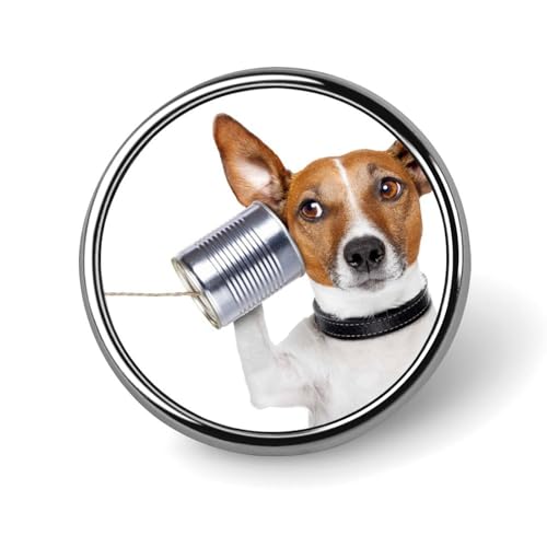 円形 かわいい ジャックラッセル テリア 犬柄 ボタン 徽章 胸章 ピンバッチ 缶 ボタンブローチ ネクタイピン おしゃれ バッグ飾 飾り かばん掛け 工芸品 男女兼用 贈り物 25mm