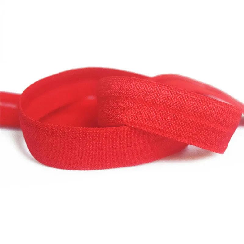 50 bandas elásticas de licra de satén con estampado de silicona de 15 mm y 5/8" para doblar, para el pelo, pelucas, vestidos, costura, adornos, Sherry, 50 yardas