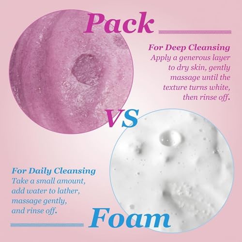 Image of 4-in-1 Konjac Jelly Face Cleanser - Gentle Daily Exfoliating, Deep Cleansing, Pore Care & Makeup Removal | Berry Smoothie Texture with Raspberry & Vitamin B+C+E Complex | Dermatologist-Tested - 130 ML