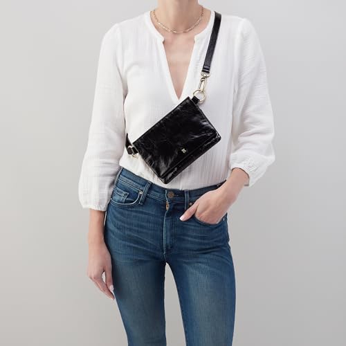 HOBO Winn Leather Belt Bag for Women, Convertible Crossbody and Shoulder Bag