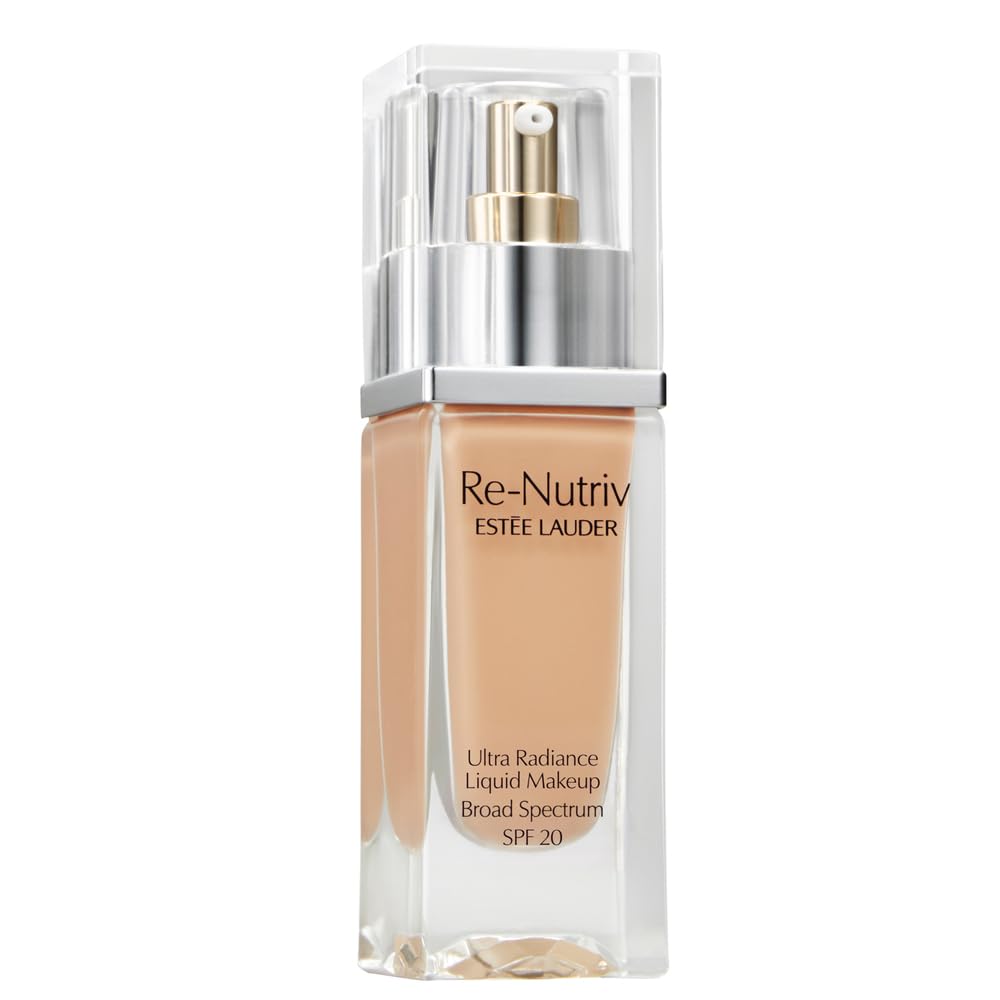 Est e Lauder Re-Nutriv Ultra Radiance Liquid Foundation SPF 20 Luxurious Hydrating Long-Wearing 1 Fl Oz 3W1 Tawny