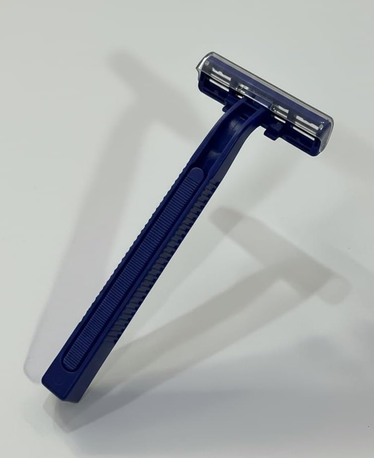 Image of Super Comfort Twin Blade Disposable Razors - Pack of 10 | Smooth & Gentle Shaving | Precision Twin Blade Shaver for Men & Women (WT201902)