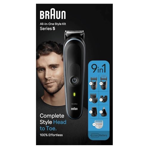 Braun Series 5 MGK5411 Wet & Dry Cortapelos Inalámbrico 9 en 1 Negro