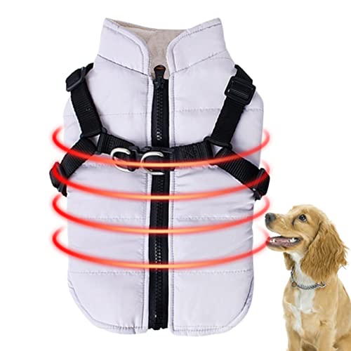 Weicher Winddichter Hundemantel Für Kleine Hunde – Warme Winterjacke In Größe Groß, Farbe Violett