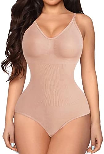 FIVEGOGO GOJOYS Shapewear Slips for Women Tummy Control Body Shaper Seamless Bodysuit Full Slip Cami Dress