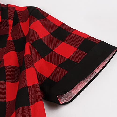 Image of 50s Dresses for Women Vintage 1950s Notch Lapel Cocktail Dress Retro 60s Rockabilly Audrey Hepburn Tea Party Dress
