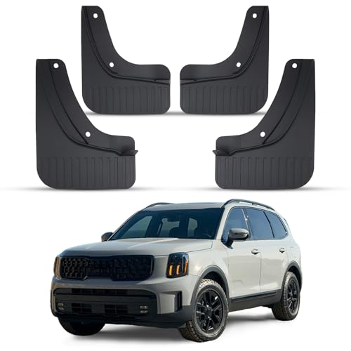 Image of Mud Flaps Splash Guards for 2020 2021 2022 2023 2024 2025 2026 Kia Telluride, Durable ABS Mud Guards, Protects Against Mud, Rocks, and Debris, 2020-2026 Kia Telluride Accessories (4PCS)