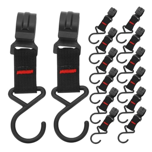 ABOOFAN 20pcs Multifunctional Camping Gear Hooks Plastic Storage Clips for