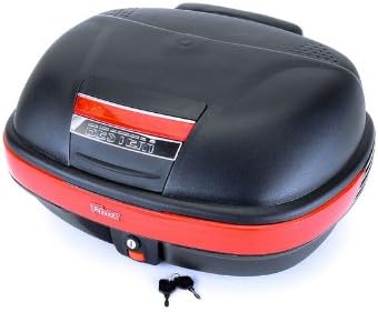 Bestem T-Box TBOX-929-BLK Black 12" X 22" X 16" Motorcycle/Scooter Flat Top Box