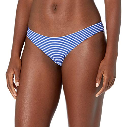Seafolly Women's Standard Hipster Bottom Swimsuit, Go Overboard Cobalt, 12 US