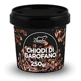 Chiodi di Garofano Interi 250g Bembo – Spezie Intere Premium per Vin Brulé, Dolci, Tisane e Carne – Cloves Whole – Contenitore Ermetico Salva Aroma Anti Luce