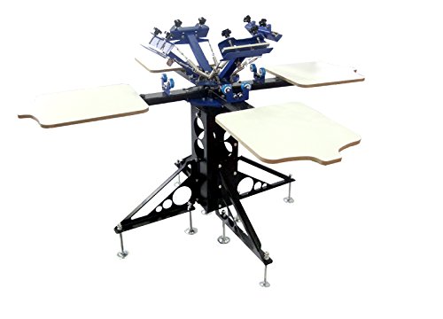 Three Color Four Station Double Wheels With Dryer Screen Printing Printer DIY Machine New Upgrade Printer